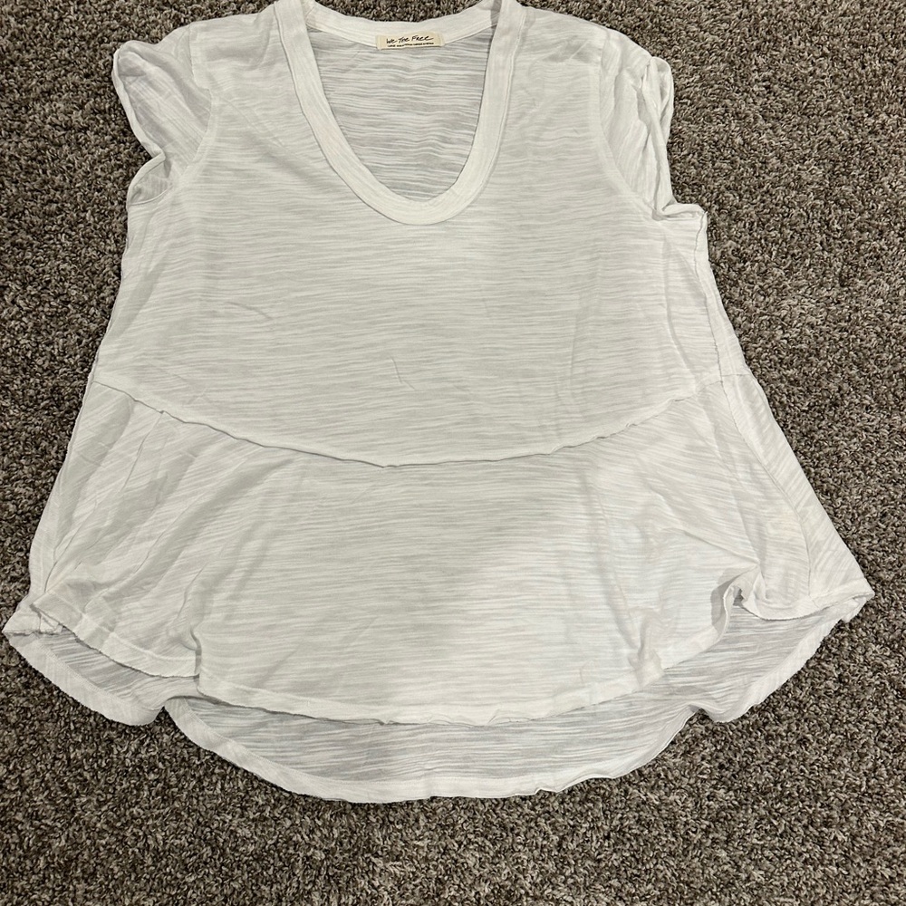 We The Free White Short Sleeve Top